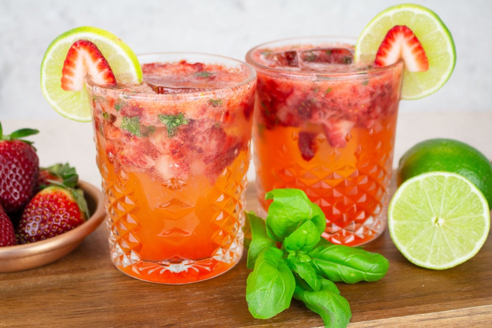 Healthy Strawberry Basil Mocktail: Your 2-Step Summer Drink